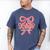 Senior Twenty Twenty-Six Coquette Graduation Class Of 2026 Men's Comfort Colors T-Shirt Blue Jean