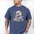 Skull Books Flowers Goth Reader Grunge Dark Alt Aesthetic Men's Comfort Colors T-Shirt Blue Jean