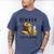 Sleeping Cat And Books With Coffee Lover Men's Comfort Colors T-Shirt Blue Jean