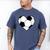 Soccer Ball Heart Idea For Mom Dad Kids T-Shirt Men's Comfort Colors T-Shirt Blue Jean