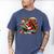 Squirrel Reading a Book Lover Bookworm Men's Comfort Colors T-Shirt Blue Jean