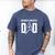 Star Trek Father's Day Galaxy's Greatest Dad Badge Men's Comfort Colors T-Shirt Blue Jean