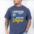 i Survived My Husbands Bachelors Degree Graduation Gifts Men's Comfort Colors T-Shirt Blue Jean