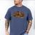 Teacher Fall Thanksgiving Turkey Reading Books Lovers Men's Comfort Colors T-Shirt Blue Jean