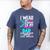 Teal & Purple In Memory Of My Dad Suicide Prevention Men's Comfort Colors T-Shirt Blue Jean
