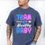Team Healthy Baby Gender Reveal Pregnancy Mom Dad Men's Comfort Colors T-Shirt Blue Jean