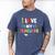 Teens Graduation I Heart My Teacher I Love My Teachers Men's Comfort Colors T-Shirt Blue Jean