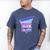 Temporal Trends Vaporwave Style Retro Nostalgia Look Men's Comfort Colors T-Shirt Blue Jean