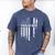 Thin Blue Line Proud Dad Police Family T-Shirt Men's Comfort Colors T-Shirt Blue Jean
