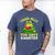 Toad-Ally 100 Days Smarter Frog Reading Book 100 School Day Men's Comfort Colors T-Shirt Blue Jean