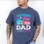 Touchdown Or Tutu Dad Loves You Gender Reveal Family Men's Comfort Colors T-Shirt Blue Jean