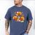Turkey Reading Books Fall Thanksgiving Teacher Librarian Men's Comfort Colors T-Shirt Blue Jean
