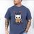 Unearth a Story Cute Kitten Summer Reading 2026 Cat Book Men's Comfort Colors T-Shirt Blue Jean