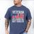 Veteran Dad Like A Normal Dad But Cooler American Flag Men's Comfort Colors T-Shirt Blue Jean