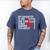Volleyball Mom Dad Parent Shirt Daughter Player Men's Comfort Colors T-Shirt Blue Jean