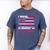 I Wear Pink In Memory Of My Mom Breast Cancer Awareness Premium Tri-Blend Men's Comfort Colors T-Shirt Blue Jean