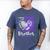 I Wear Purple In Memory Of My Brother Overdose Awareness Men's Comfort Colors T-Shirt Blue Jean