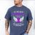 I Wear Purple In Memory Of My Dad Pancreatic Cancer Men's Comfort Colors T-Shirt Blue Jean