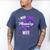 I Wear Purple In Memory For My Wife Dementia Awareness Men's Comfort Colors T-Shirt Blue Jean