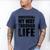 Whispering My Way Through Life Sayings For Introverts Men's Comfort Colors T-Shirt Blue Jean