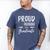 Wife's Graduation Shirt 2018 Proud Husband Of a Graduate Men's Comfort Colors T-Shirt Blue Jean