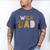 Wild Wild Dad Two Wild Birthday Outfit Zoo Birthday Animal Men's Comfort Colors T-Shirt Blue Jean