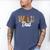 Wild Dad Zoo Born Two Be Wild B-Day Safari Jungle Animal Men's Comfort Colors T-Shirt Blue Jean