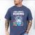 Wild About Reading Book Lover Hippo Men's Comfort Colors T-Shirt Blue Jean