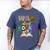 Wild About Reading Books Reader Bookworm Animals Book Lover Men's Comfort Colors T-Shirt Blue Jean