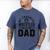 Wrestler Daddy Wrestling Dad Men's Comfort Colors T-Shirt Blue Jean