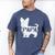 Yorkshire Terrier Papa Dog Puppy Doggie Pet Lover Yorkie Dad Men's Comfort Colors T-Shirt Blue Jean