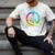 2021 Graduation Class Year Tie Dye Peace Sign Graduate Shirt Men's Comfort Colors T-Shirt Ivory