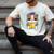 Bulldog Anime Pup Graduation Men's Comfort Colors T-Shirt Ivory