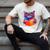 Cat Book Shirt Colorful Cat Reading Book Men's Comfort Colors T-Shirt Ivory