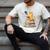 Cat Reading Books Men's Comfort Colors T-Shirt Ivory