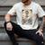 Cheer Dad Tarot Card Skeleton Cheerleading Fathers Day Men's Comfort Colors T-Shirt Ivory