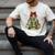Christmas Book Tree Coquette Bow Xmas Reading Librarian Girl Men's Comfort Colors T-Shirt Ivory