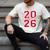 Class Of 2026 Graduation Red With Varsity Letters Men's Comfort Colors T-Shirt Ivory