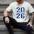 Class Of 2026 Graduation Varsity Navy Blue Letters Premium Tri-Blend Men's Comfort Colors T-Shirt Ivory