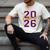 Class Of 2026 Graduation Varsity Purple Yellow On The Back Men's Comfort Colors T-Shirt Ivory