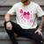 Class Of 2026 Senior Coquette Pink Bow Graduation Family Premium Tri-Blend Men's Comfort Colors T-Shirt Ivory