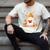 Cute Beanie Ghost Bookworm Cozy Book Reading Halloween Men's Comfort Colors T-Shirt Ivory