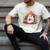 Cute Ghost Drinking Coffee Halloween Reading Book Retro Men's Comfort Colors T-Shirt Ivory