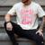 Dad Of The Birthday Girl Family Pink Coquette Bow Men's Comfort Colors T-Shirt Ivory