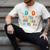 Dad Of The Birthday Twins Boys Girls Party Retro Bday Men's Comfort Colors T-Shirt Ivory
