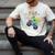 Dad Building Blocks Monster Truck Dinosaur Birthday Men's Comfort Colors T-Shirt Ivory