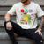 Dad Of The Three Rex 3Rd Birthday Boy Dinosaur T-Rex Men's Comfort Colors T-Shirt Ivory