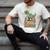 Daddy Saurus Dinosaur Dad Of Two Kids Dino Family Men's Comfort Colors T-Shirt Ivory