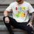 Daddy Of The Two Rex 2Nd Birthday Boy Dinosaur T-Rex Men's Comfort Colors T-Shirt Ivory
