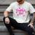 Daddy's Girl Shirt With Pink Lettering Men's Comfort Colors T-Shirt Ivory